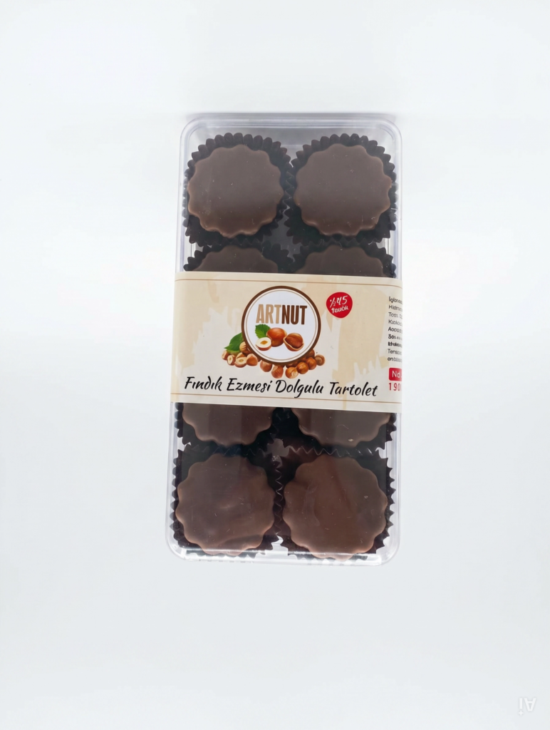 Fındık ezmesi dolgulu sütlü çikolatalı tartolet 150 g – Giresun fındığı