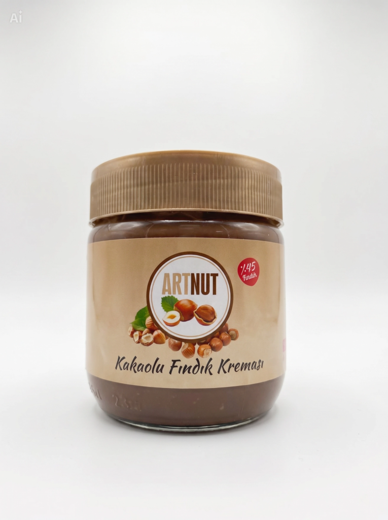 ARTNUT kakaolu fındık kreması 400 g kavanoz – Giresun fındığı
