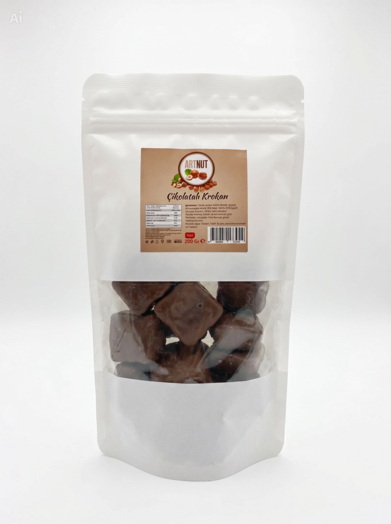 Sütlü çikolatalı fındık krokan 200 g – Giresun fındığı